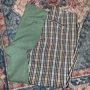 Women's high-rise skinny ankle pants, 2 pairs